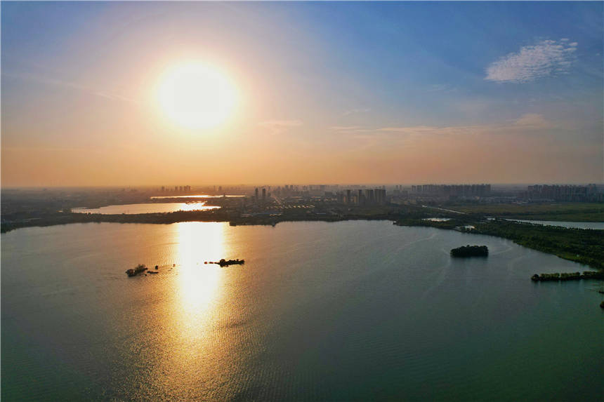 淮北|秋天旅游来安徽淮北，南湖公园风景如画，神奇！曾经是采煤塌陷地