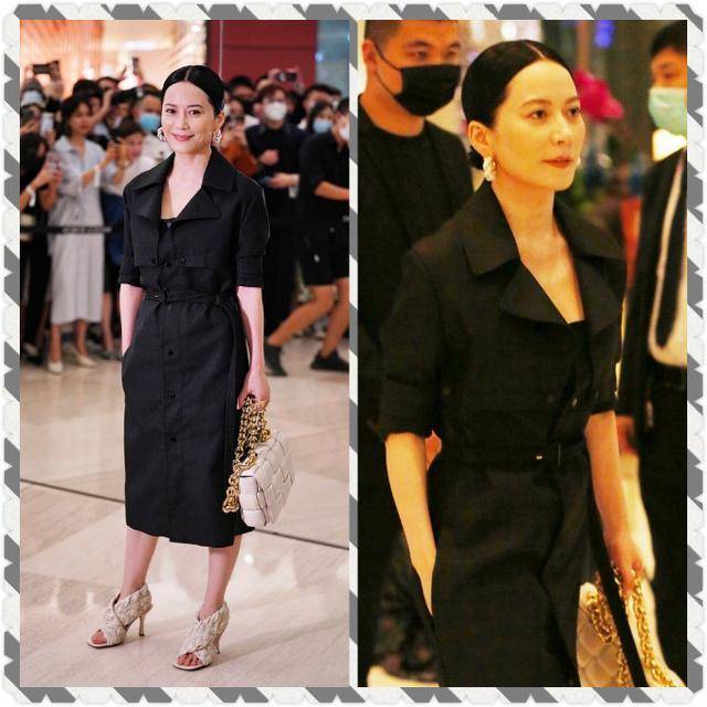 黑色 俞飞鸿太会挑衣服了，穿上紧身裙之后身材更瘦，太有小女人味儿
