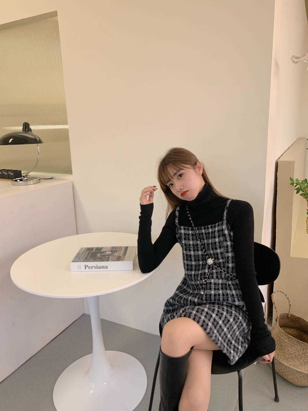 毛衣 我们了解一下秋天怎么样搭配呢子裙