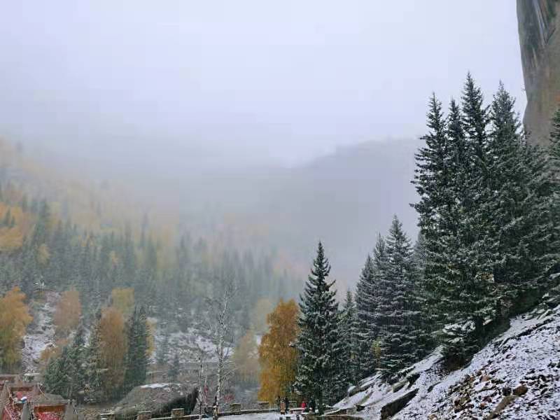 可可|看雪落，听雪音，追雪迹，在可可托海遇到冬季第一场雪