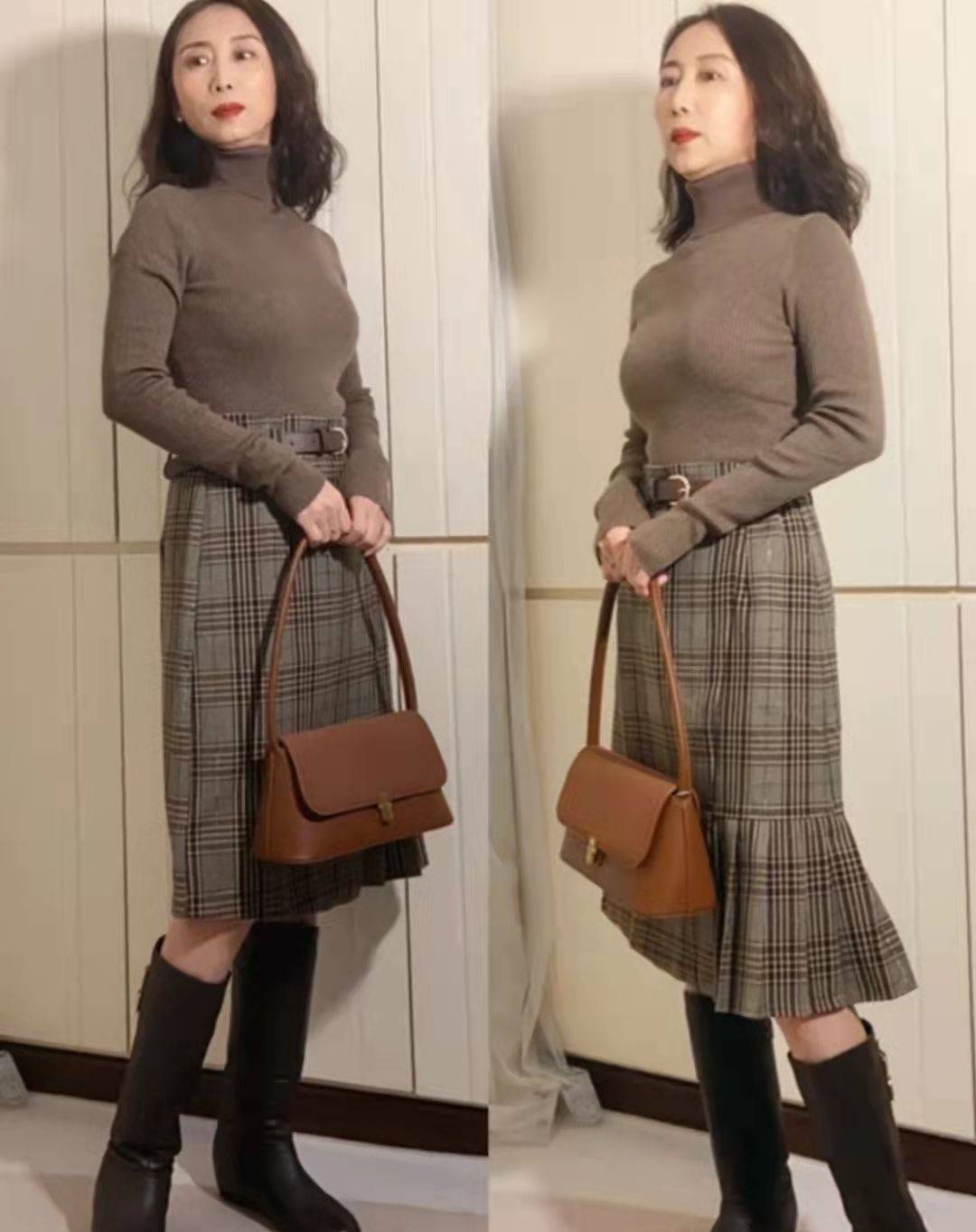 橙色 中年女人穿搭,要注重色彩搭配