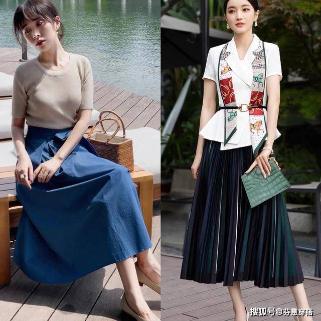 身材 这个初秋，教你“半裙+小衫”的优雅穿法，清新减龄又舒适百搭
