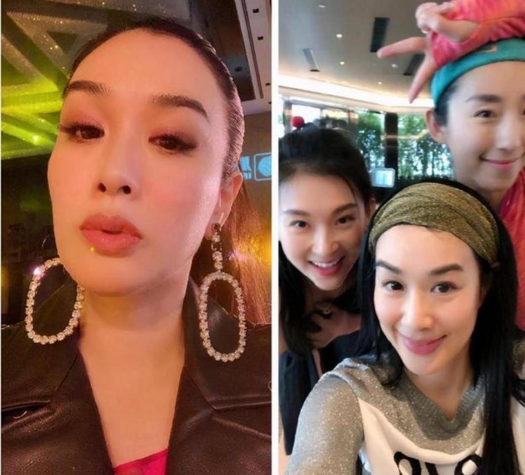 黑色 年过半百的钟丽缇女人味十足,穿露肩上衣配喇叭裤,风韵不减当年