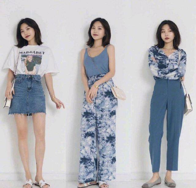 蓝色 抓住夏天的小尾巴，这些穿搭值得借鉴，可甜可盐打造百变时尚