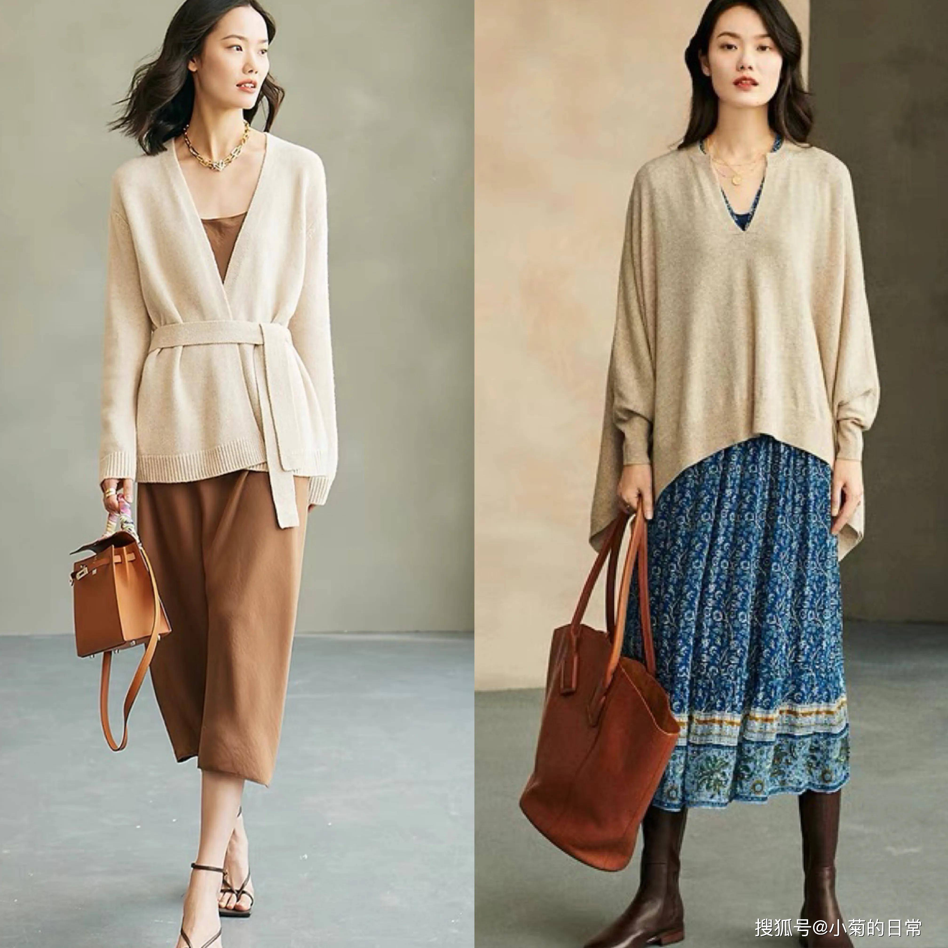 姐妹 寒露后天更凉，建议70后女人就穿这几套，保暖舒适年轻就像20几岁