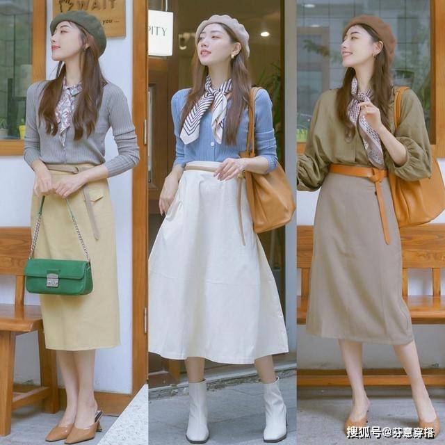 身长 入秋后,穿“半身长裙”很优雅,但要搭对了上衣、鞋子才会更时髦