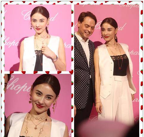 黑色 张柏芝虽然40多了，但生图很显嫩，穿白色长裤气质很帅气