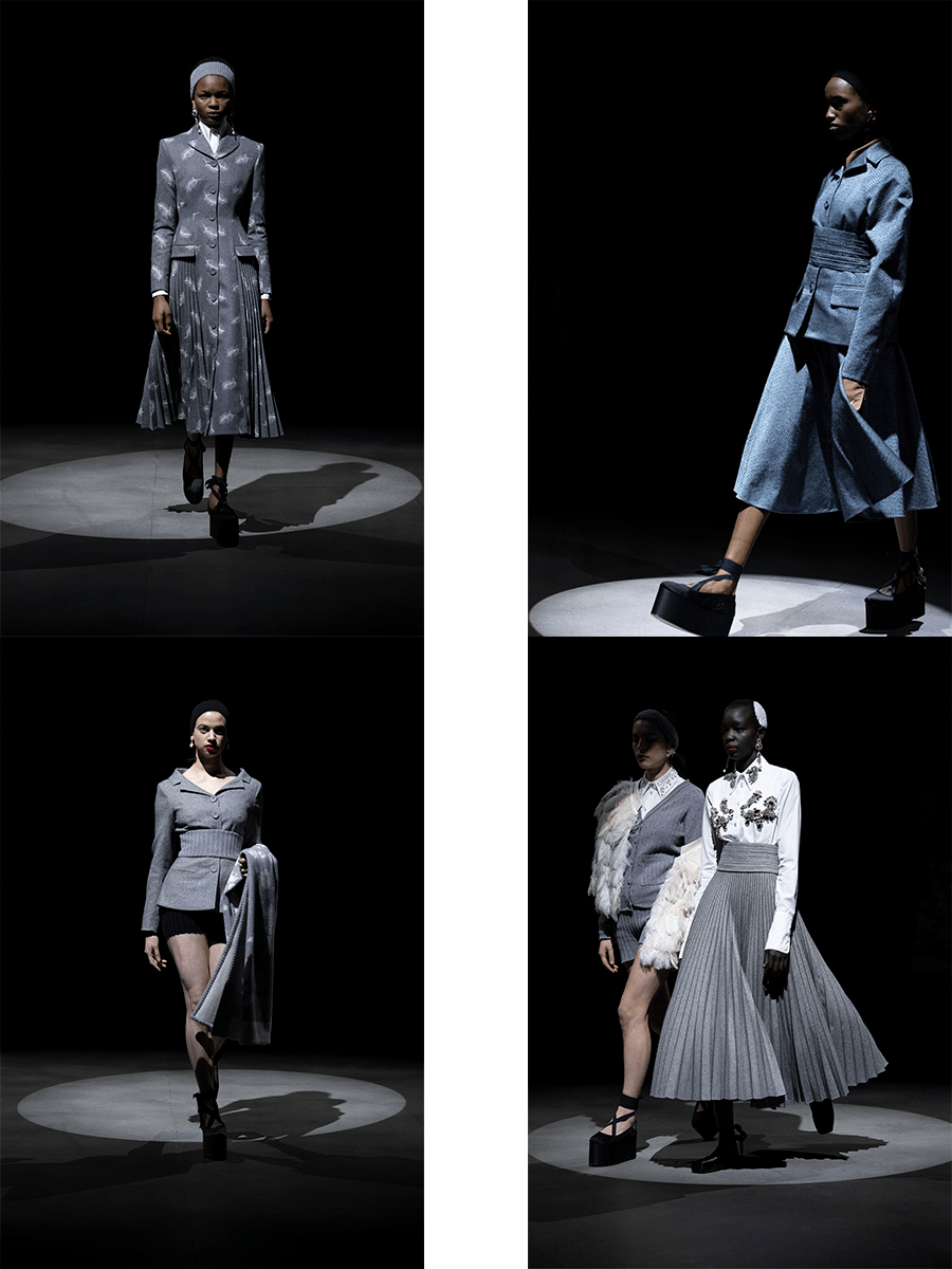 羽毛 Erdem 2021秋冬，被打断的前卫，舞者的排练