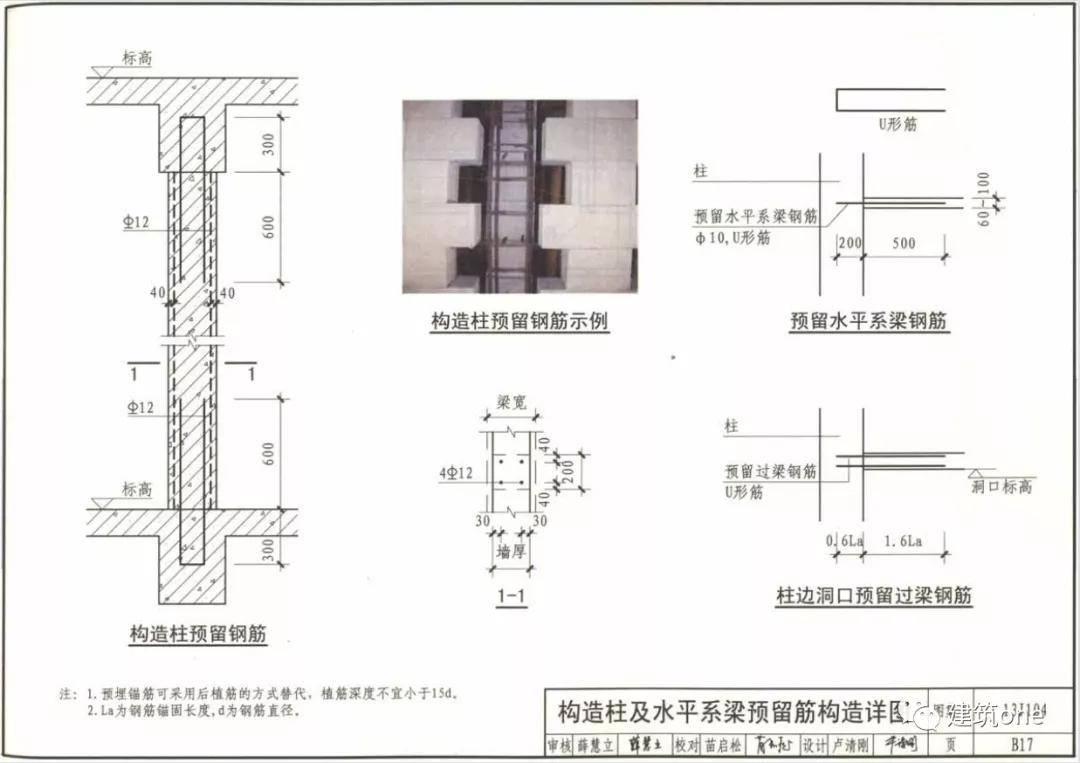 构造柱钢筋搭接长度