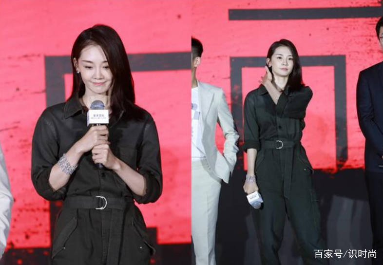 设计 苗苗不愧是天然气质美女，穿黑色工装也那么迷人，郑恺真有福气了
