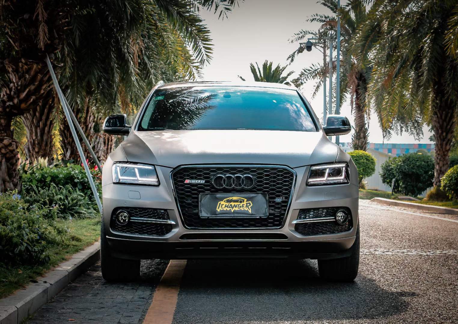 奥迪rsq5贴膜ichangericr改变者亚面电镀深灰