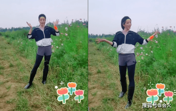 网友李思思蔡明罕同框跳舞！穿紧身薄纱衣秀身型曲线，烈焰红唇太风韵