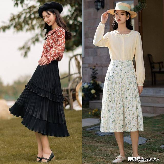 身材 百褶半裙穿搭很优雅！甜美俏皮很时髦，让你轻松成为街上的焦点