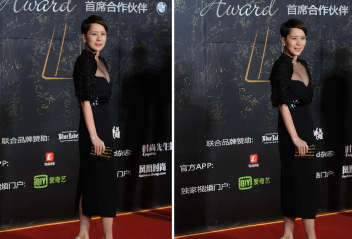 增加了 44岁海清还风韵犹存，穿法式长裙显曼妙身材，丝毫不输圈内小花