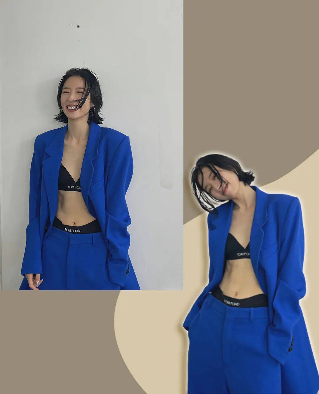 设计 关晓彤的身材一般人学不来，西服下全是美腿，宁波女孩：实在太养眼！