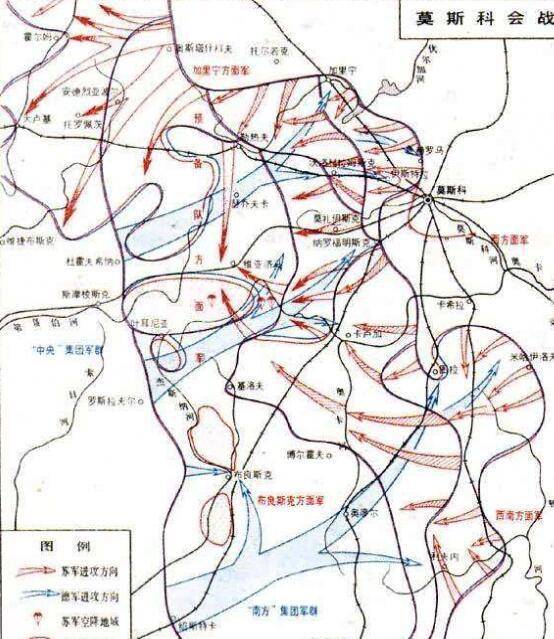 希特勒进攻俄国路线图图片