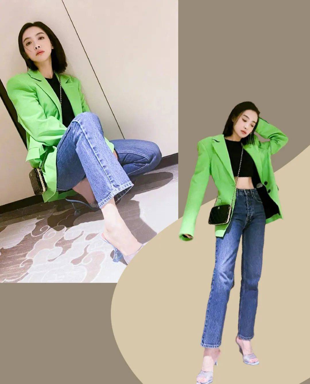 设计 关晓彤的身材一般人学不来，西服下全是美腿，宁波女孩：实在太养眼！