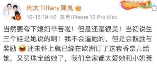 郭碧婷|郭碧婷官宣怀二胎，向太买珠宝祝福儿媳，网友：生育机器？