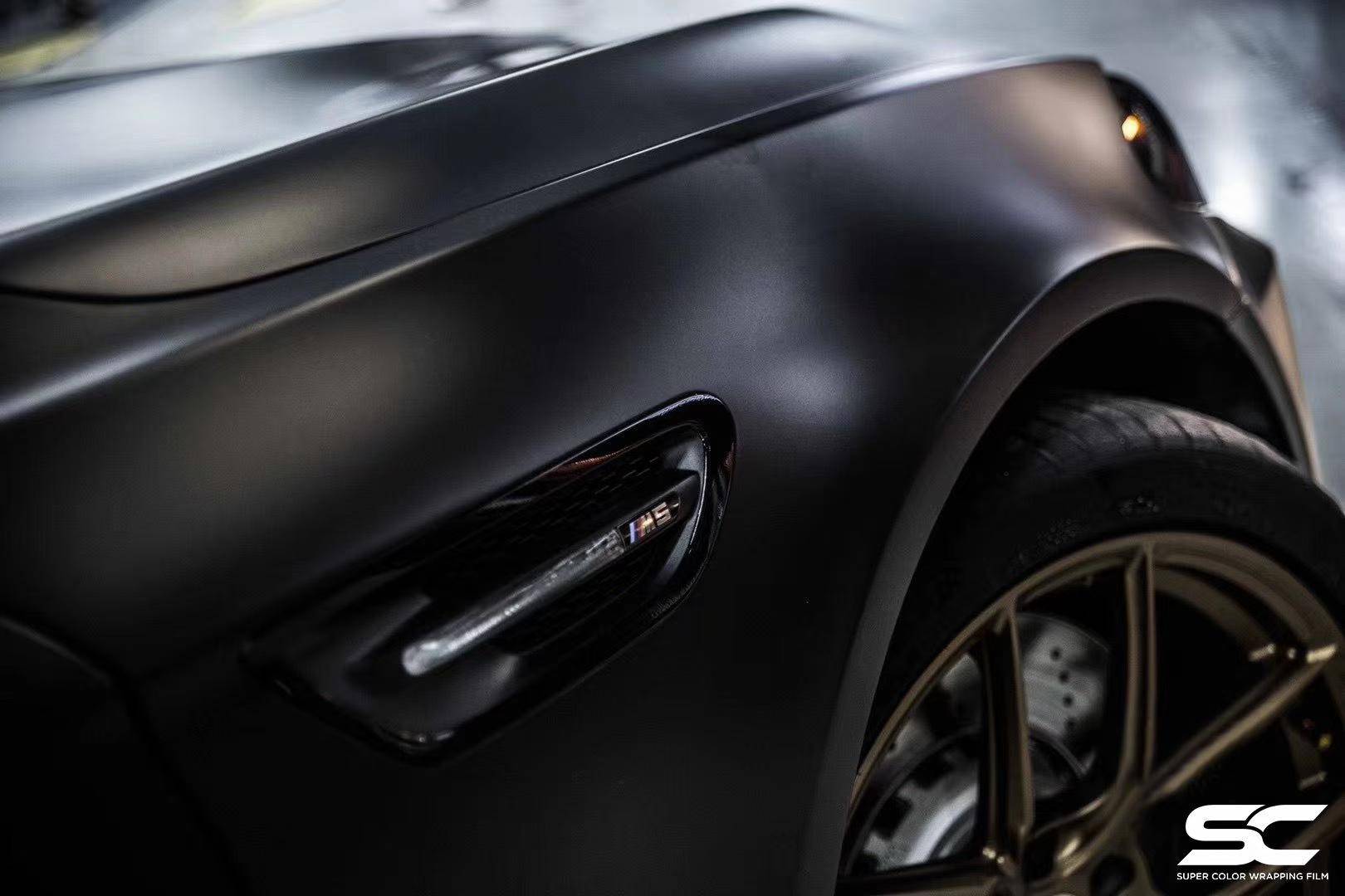 宝马m5汽车sc改色膜电光金属黑_搜狐汽车_搜狐网