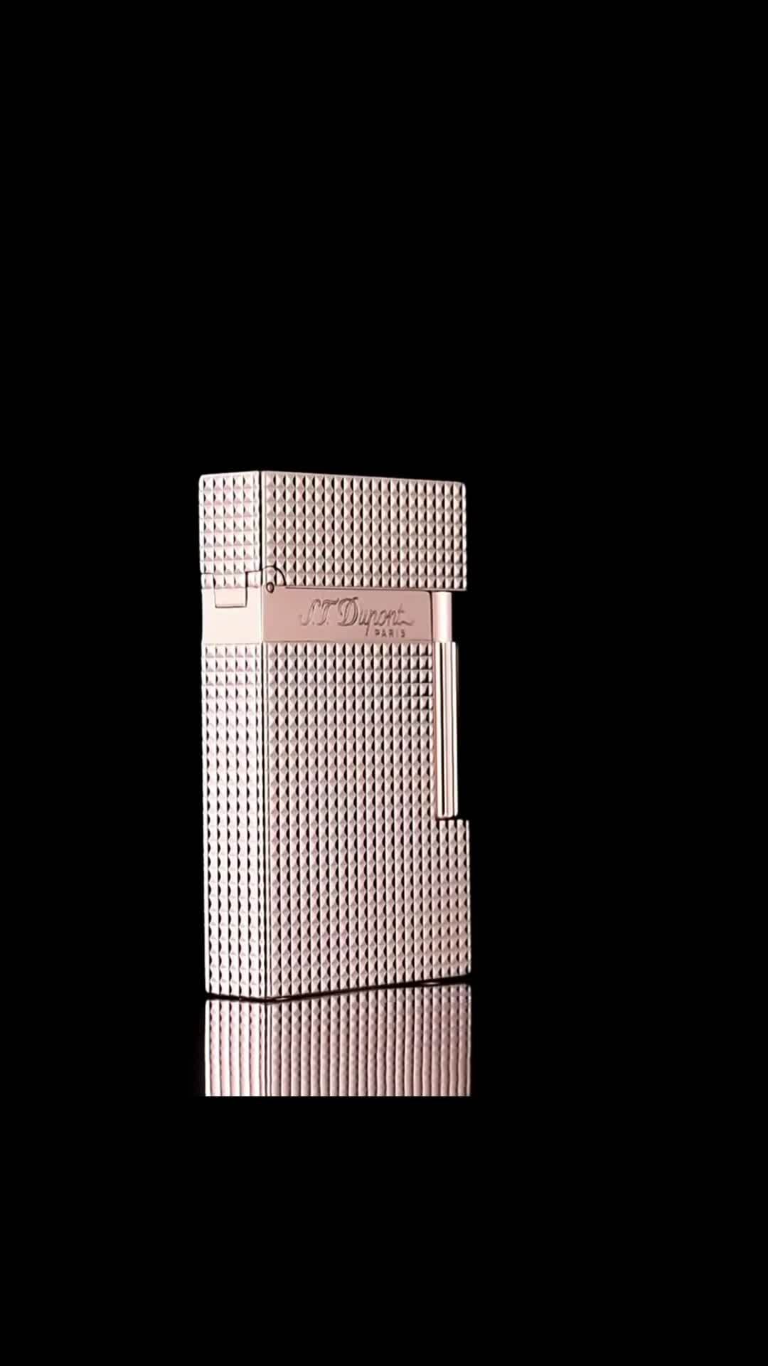 双十一购物清单法国巴黎风情都彭l2玫瑰金小巴黎钉气体打火机