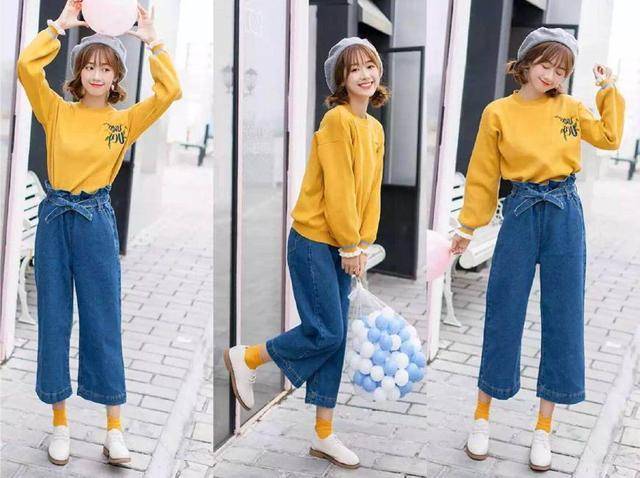 卫衣 30套秋季气质穿搭示范，卫衣搭配阔腿裤显瘦显高，轻松演绎女神范