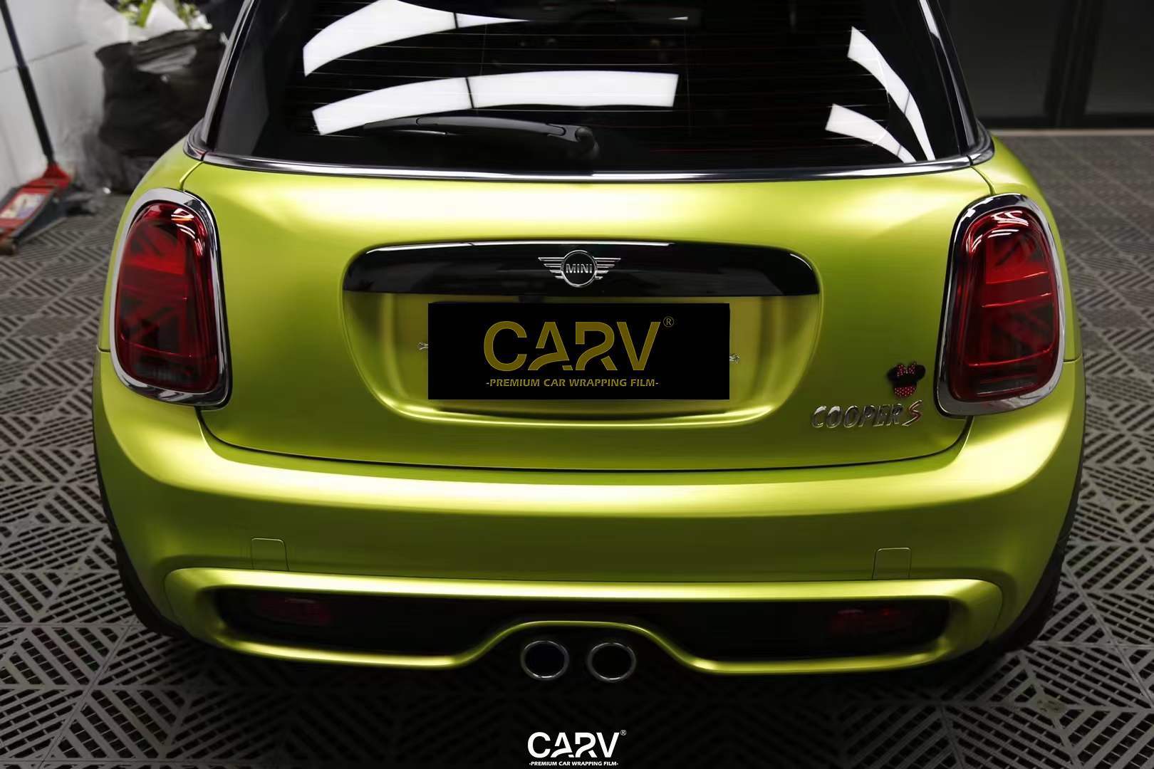 mini cooper卡孚carv改色膜电光柠檬绿_搜狐汽车_搜狐网