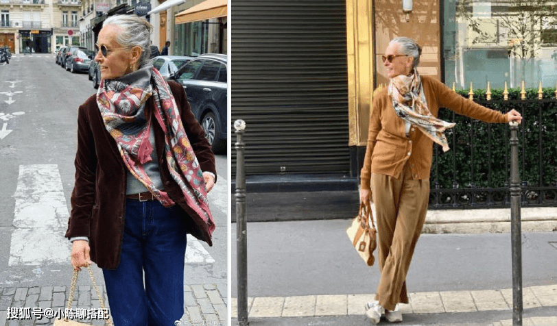 配饰 成熟女人的时髦很难吗？这些奶奶各有妙招，照着穿洋气得体还优雅