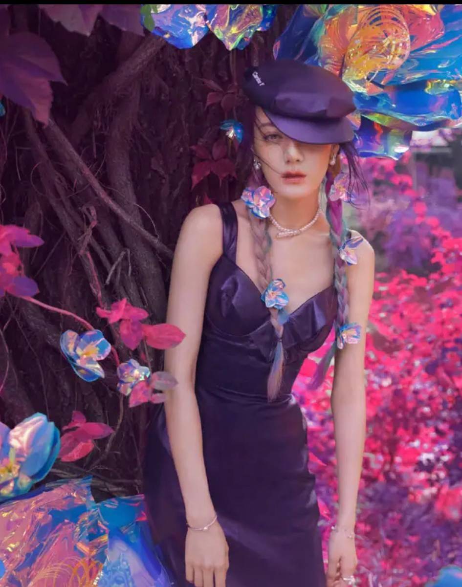 羽毛 迪丽热巴还是裙装好看，一身羽毛裙美如白天鹅，不愧是金鹰女神