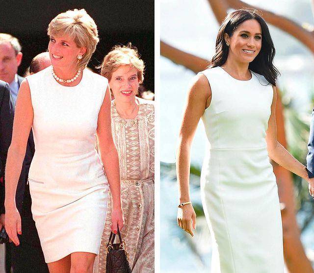 黑色 当戴安娜和梅根“撞衫”，谁的穿搭更优雅？儿媳裙装更单调
