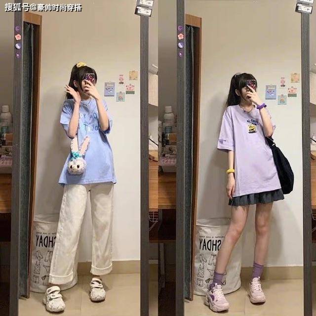 的比例 被“高中生”的日常穿搭美到了，不仅元气减龄，还很时尚好看
