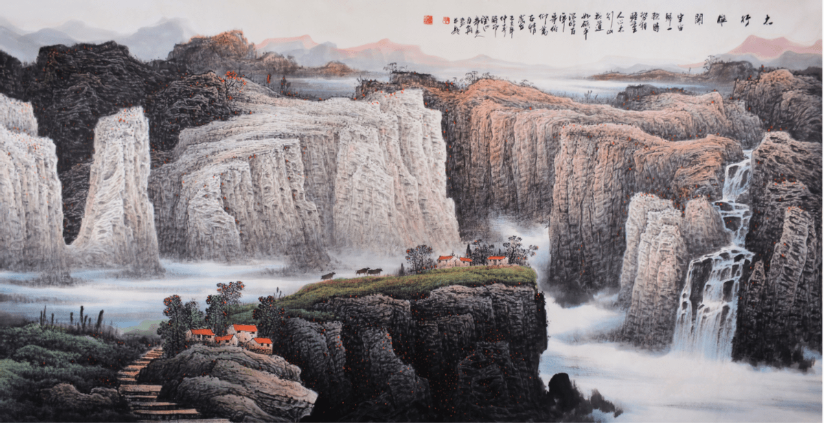 张月岗:现代山水画代表性画家,画风神秘幽远