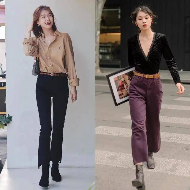 长度 小个子“不穿高跟鞋,也能显高”的技巧,藏在“上衣+九分裤”中