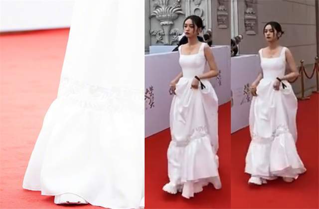 横店 周也礼服配球鞋,王丽坤古装发髻配西装!这场红毯也太随意了吧