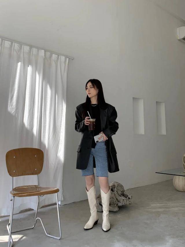 视觉 “时髦精”必备的中筒靴,为什么被你穿出水鞋感,或许是搭配问题