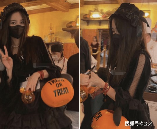 网友Baby带儿子去游乐园被拍！穿黑丝涂红唇打扮隆重，儿子侧脸像爸爸