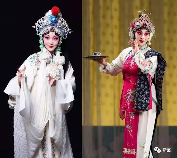 虽说两者都属于"旦"行,但青衣往往是端庄贤惠,有水袖,多长衫,花旦则是