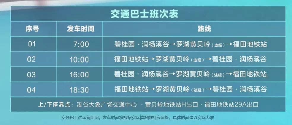 巴士开通与深圳直线相连，直达福田地铁站每天四趟车，畅享深惠通勤生活