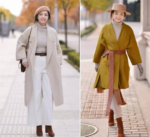 显得 穿大衣时里面怎么搭？不如试试“高领衫+大衣”，温暖时髦有气质