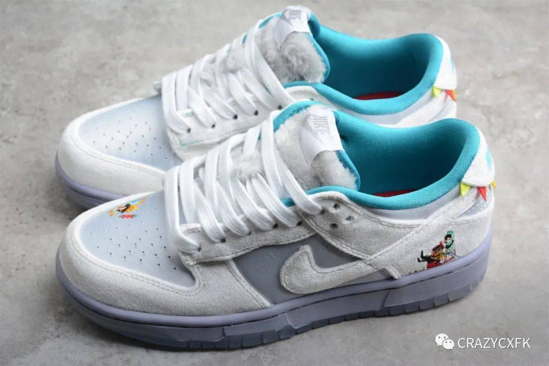 鞋垫 耐克冰雪节 Nike Dunk Low Ice 银灰白冬季仙境滑板鞋