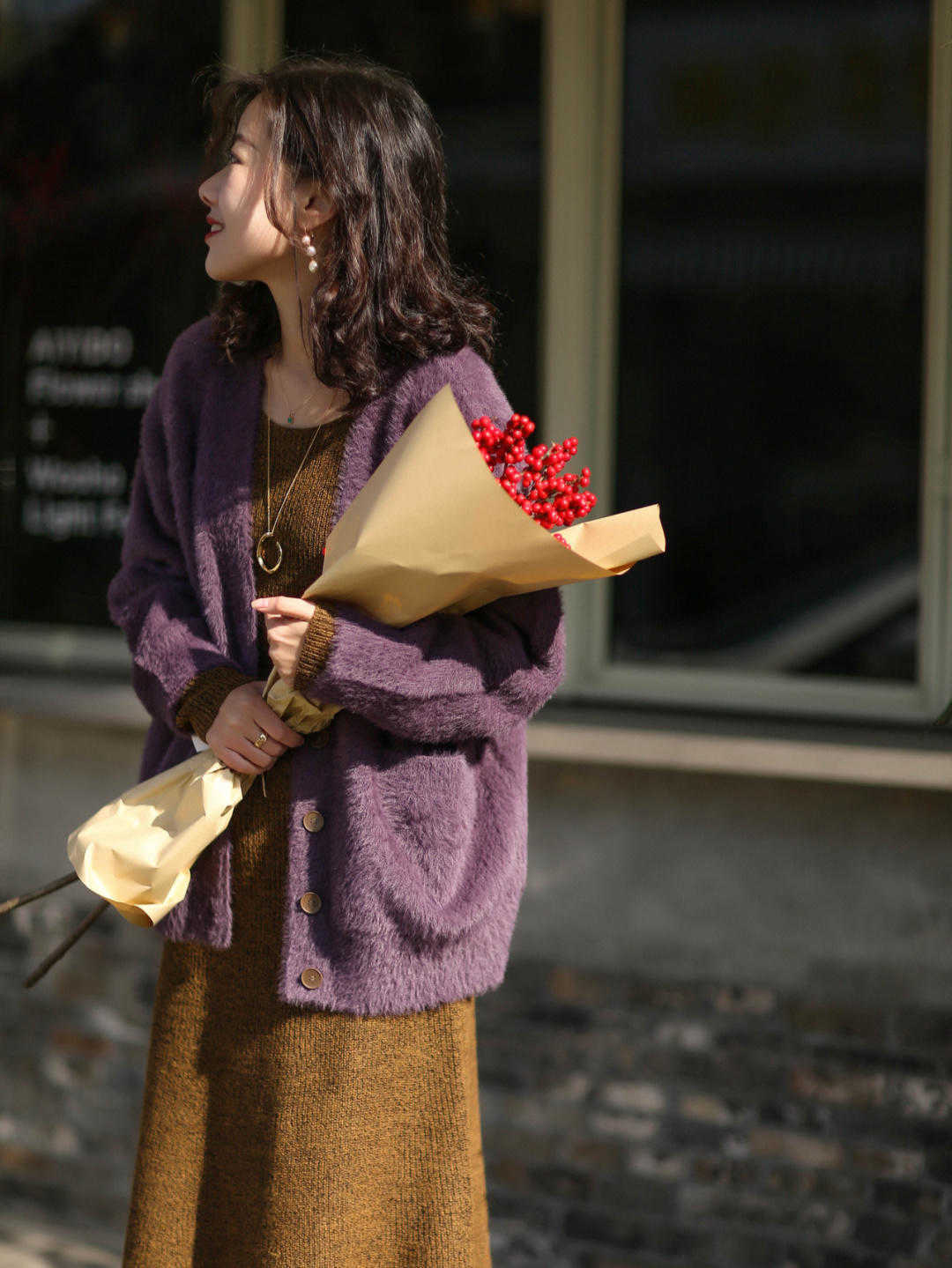 品牌 秋冬，穿针织连衣裙魅力全开，高级优雅又洋气，漂亮大气