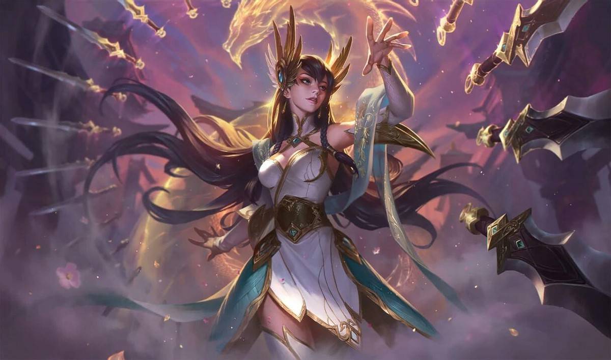 皮肤有的是活动或者是系列限定,比如[玉剑传说-舞剑仙],[冠军之刃