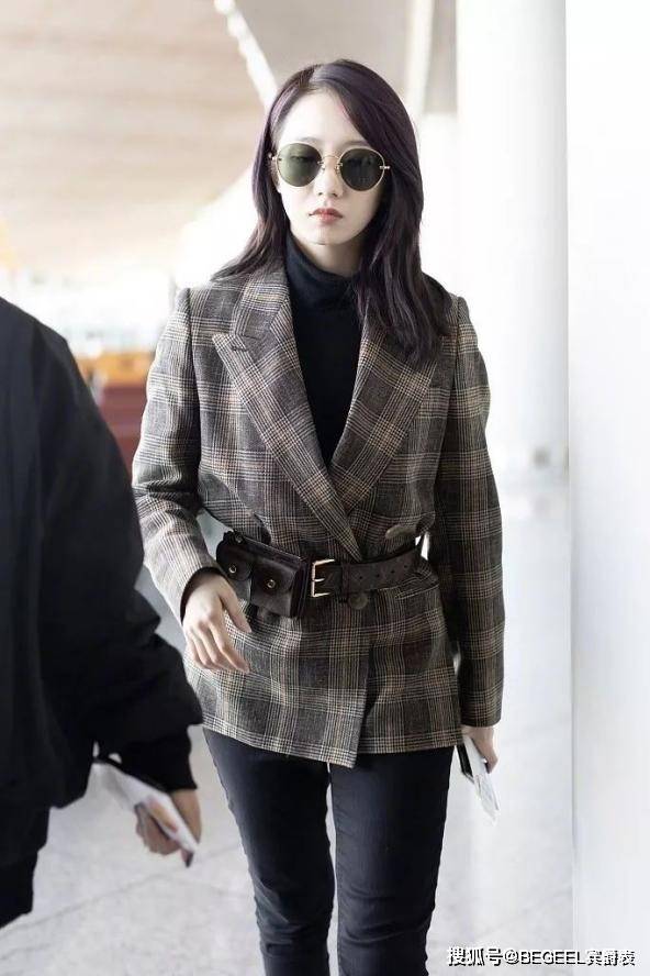 黑色 孟美岐最爱穿西装?驾驭能力太强,轻松穿出女王范