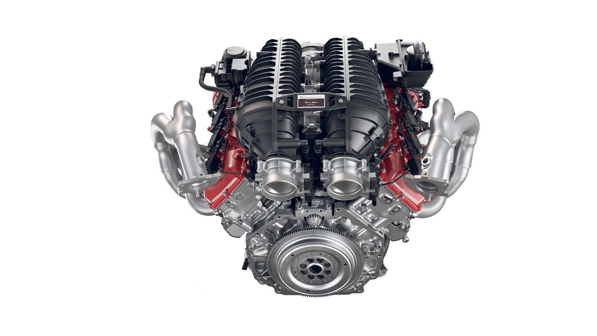 5l v8發動機,dohc,乾式油底殼和平面曲軸源自c8.