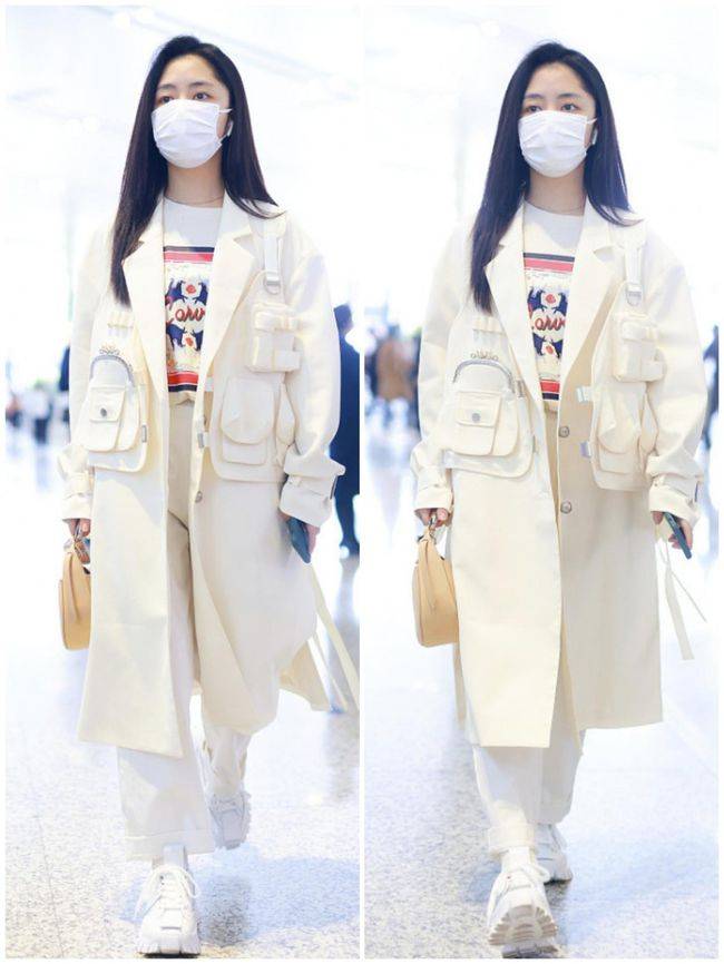 设计 谭松韵这造型挺有个性，衣服上这么多口袋，都要看花眼了