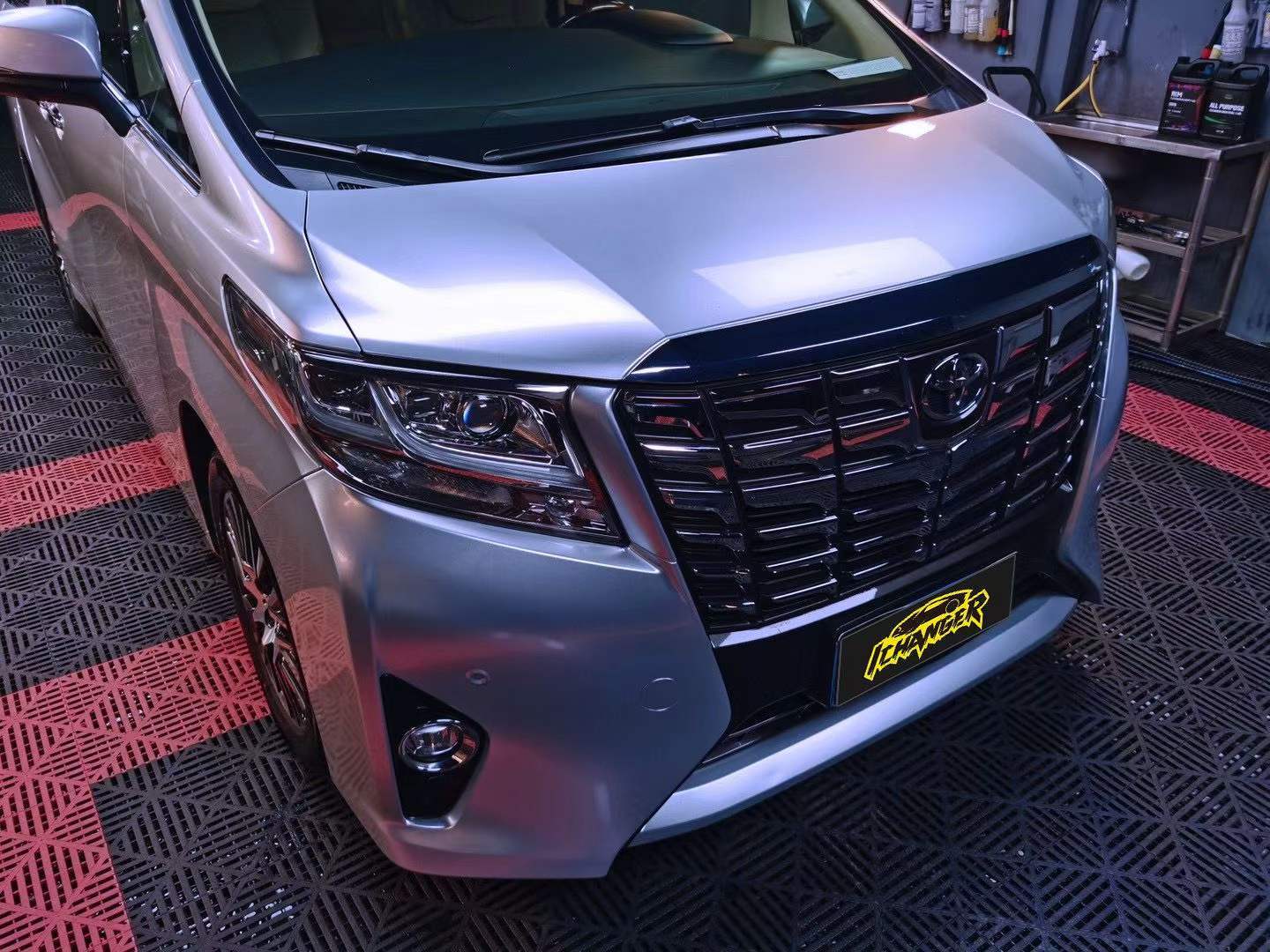 丰田埃尔法ichangericr改变者改色膜超亮金属银