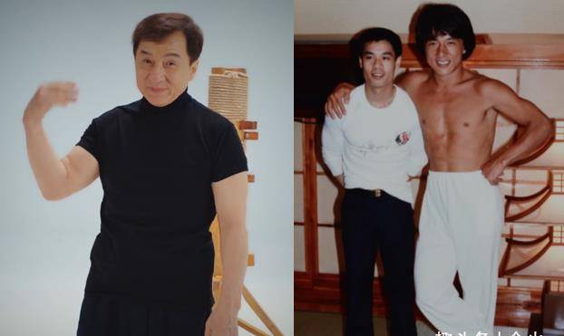 照片中,他笑容灿烂,手臂和腹部的肌肉线非常明显.