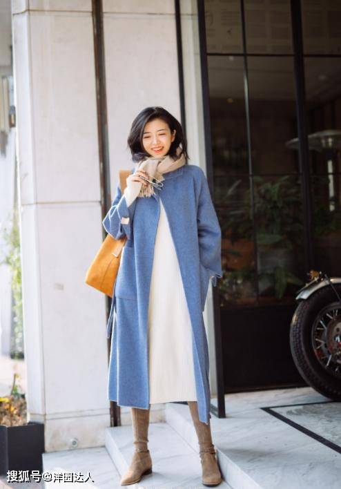 圆头 长靴尽量别配短裤了，太俗气！瞧明星博主长靴+长裙，洋气又时髦