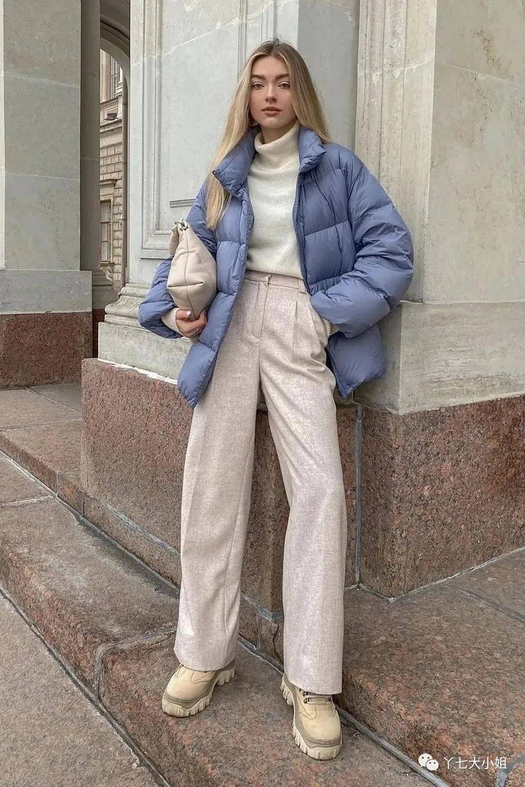 毛衣 一件烟管领毛衣=秋冬最有气质的万能内搭