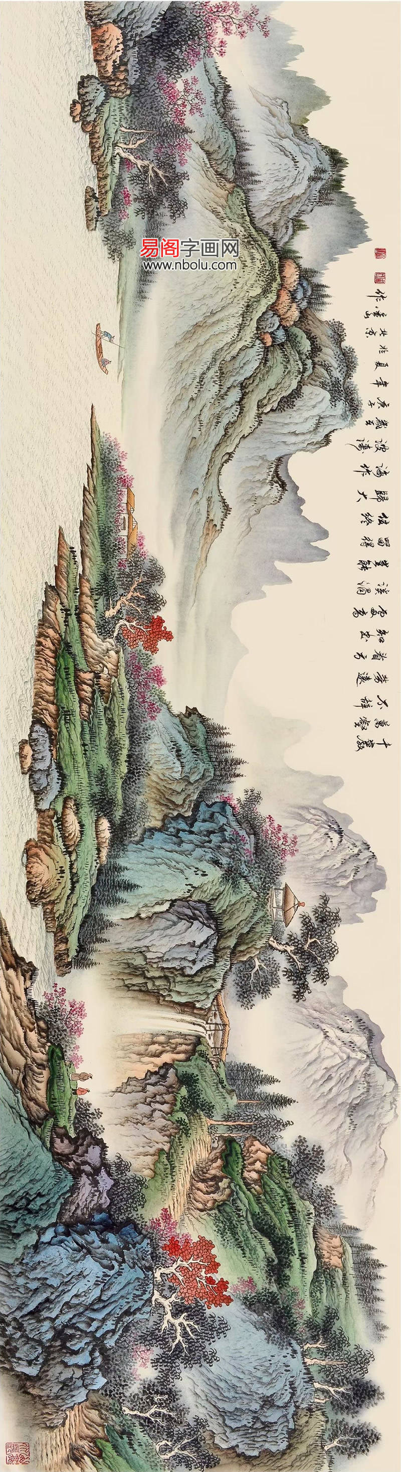 周金山山水画久负盛名是当今画坛传统山水一绝