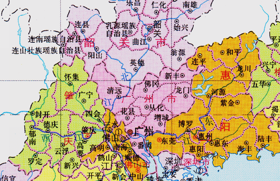 廣東省的區劃調整21個地級市之一清遠市為何有8個區縣